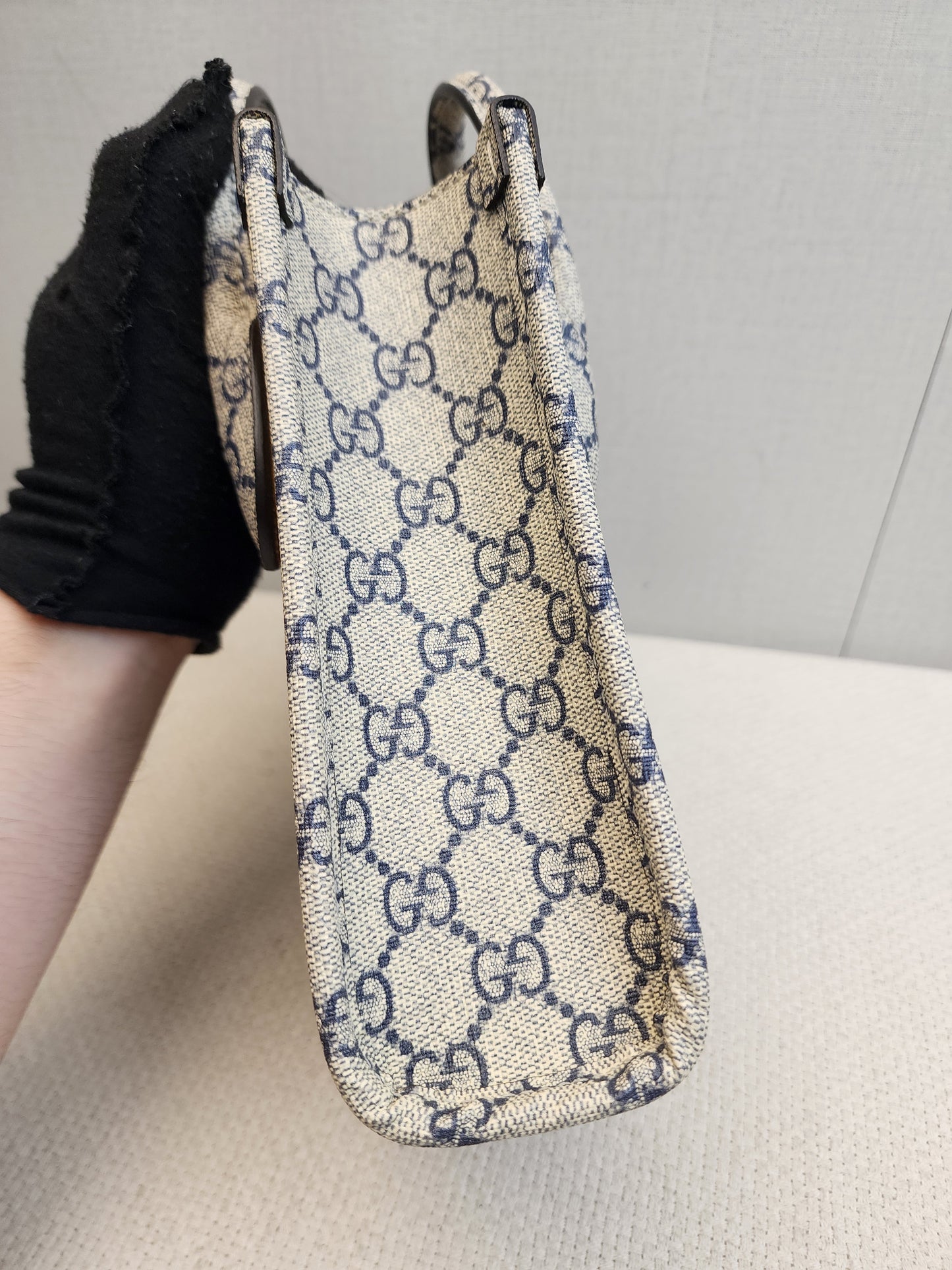 Gucci Supreme Canvas Exquisite Mini Vertical Tote
