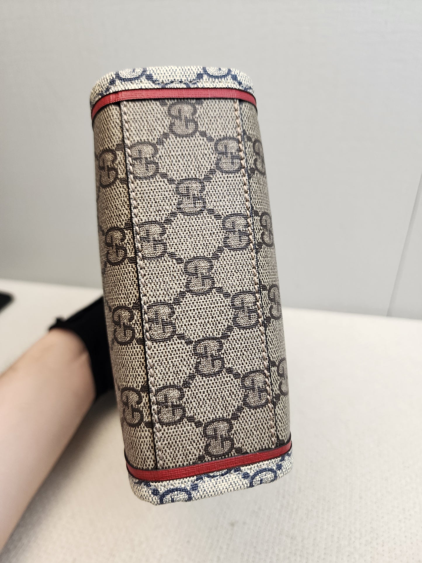 Gucci Supreme Canvas Exquisite Mini Vertical Tote