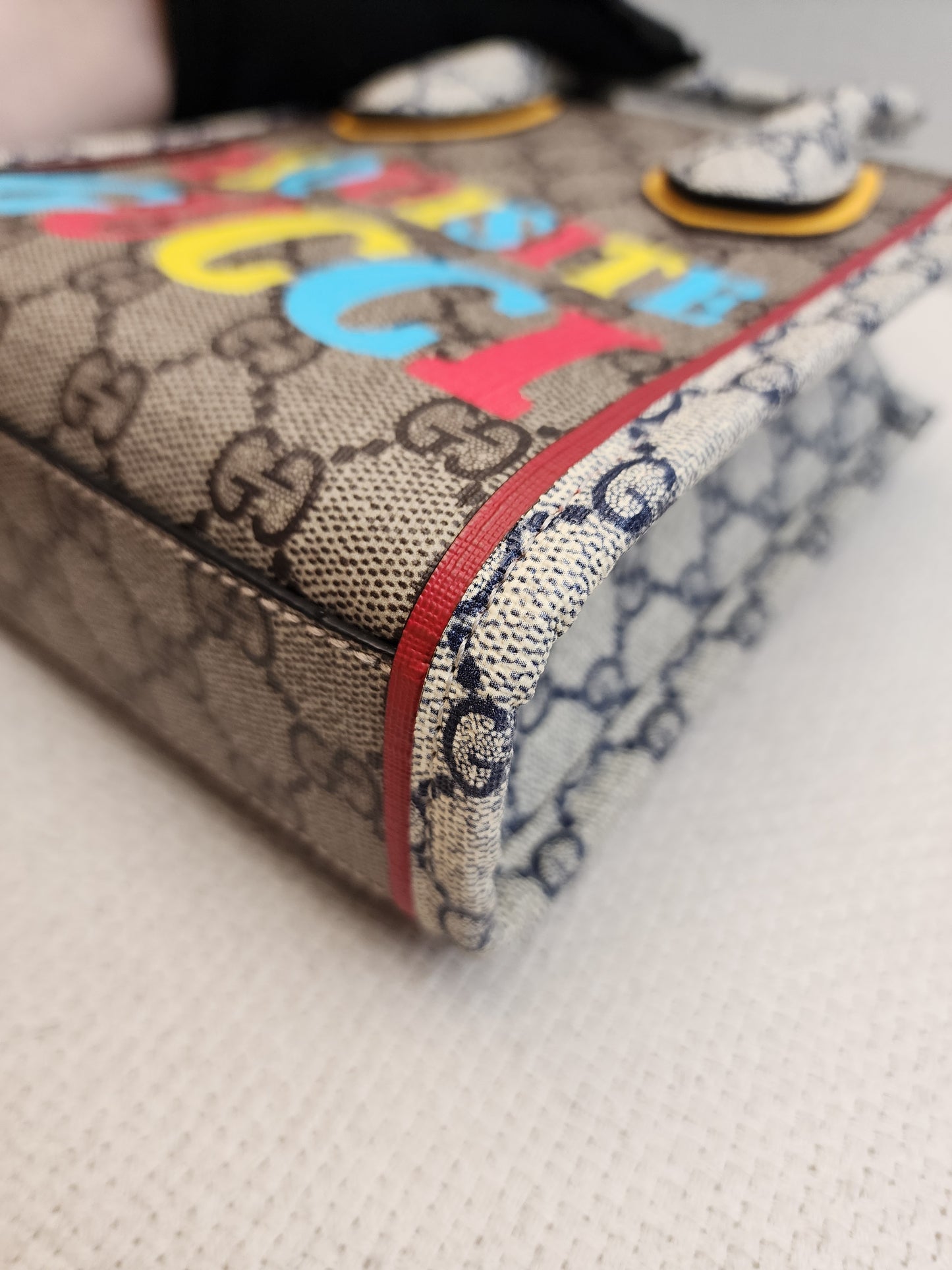 Gucci Supreme Canvas Exquisite Mini Vertical Tote