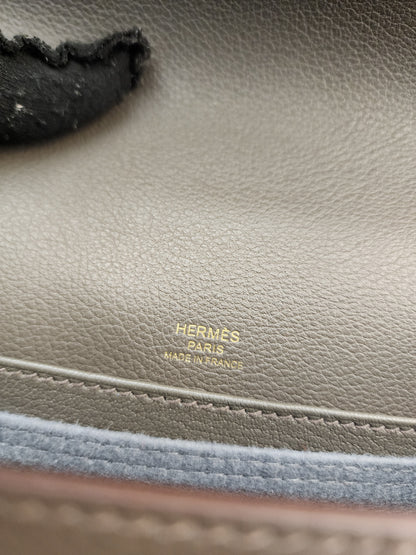 Hermes Etain Evercolor Mini Roulis (GHW)
