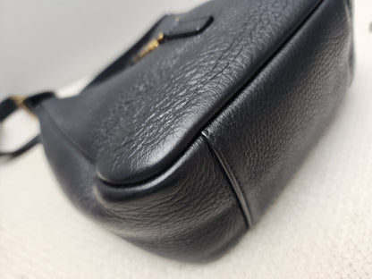 YSL Black Calfskin Baby Le 5 A 7 Hobo (GHW)