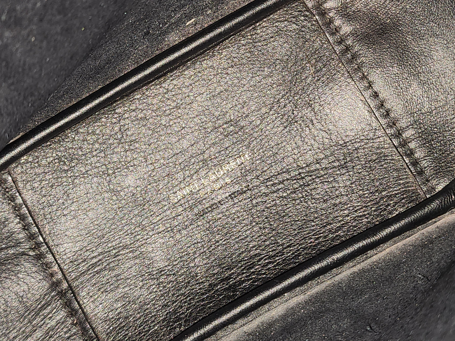 YSL Black Calfskin Baby Le 5 A 7 Hobo (GHW)