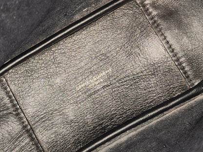 YSL Black Calfskin Baby Le 5 A 7 Hobo (GHW)