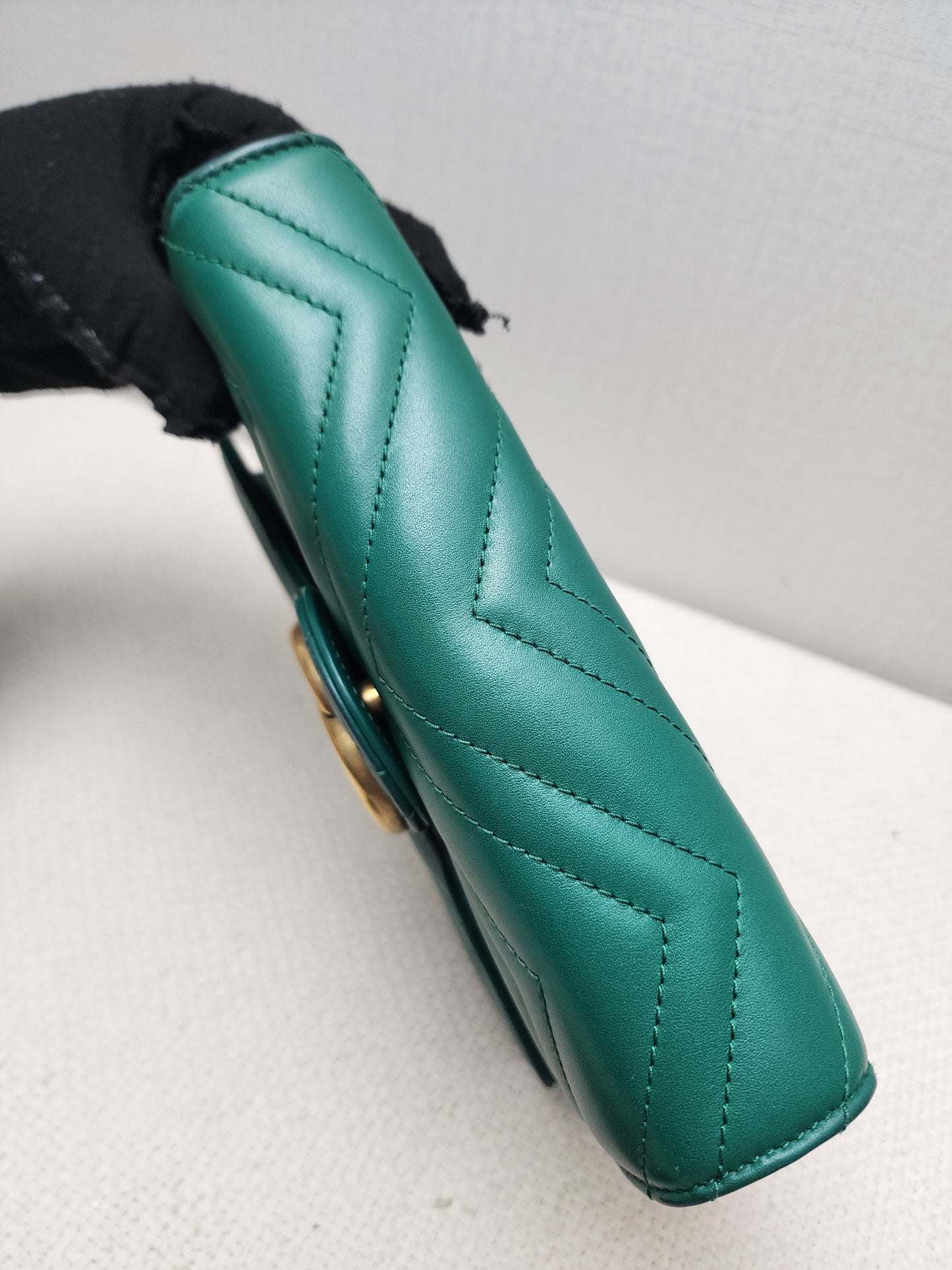 Gucci Green Marmont WOC (GHW)