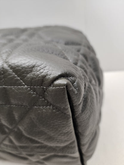 Dior Khaki Large Calfskin Macrocannage Toujours Bag (GHW)
