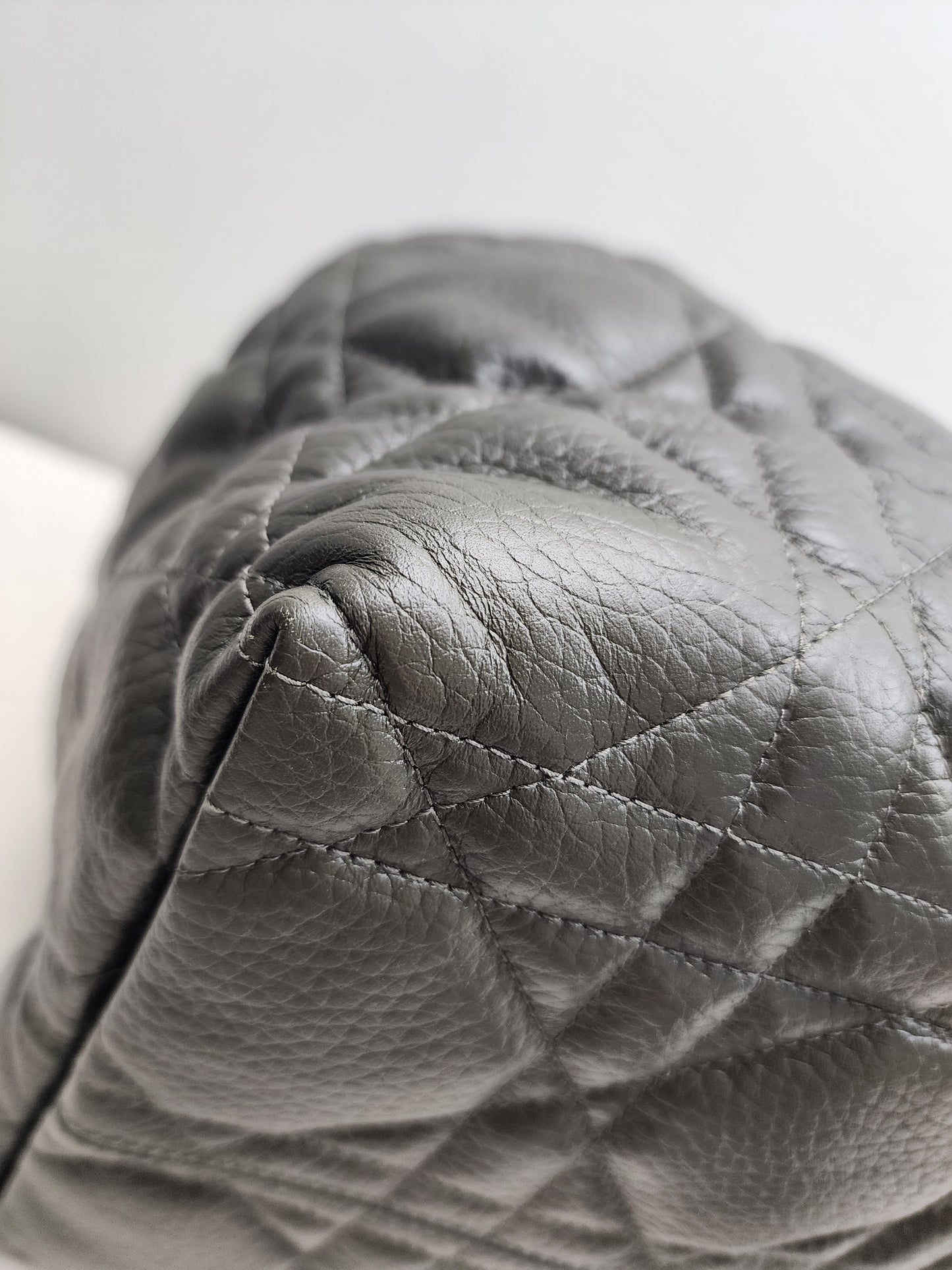 Dior Khaki Large Calfskin Macrocannage Toujours Bag (GHW)