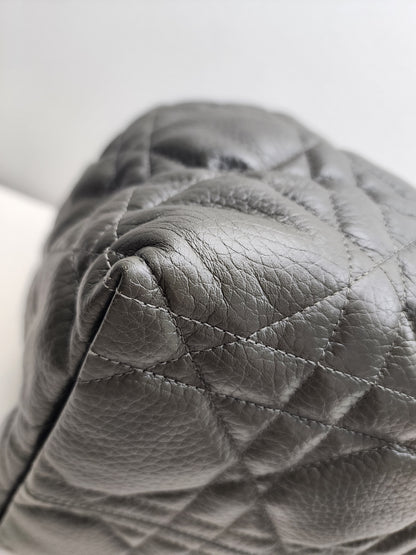Dior Khaki Large Calfskin Macrocannage Toujours Bag (GHW)