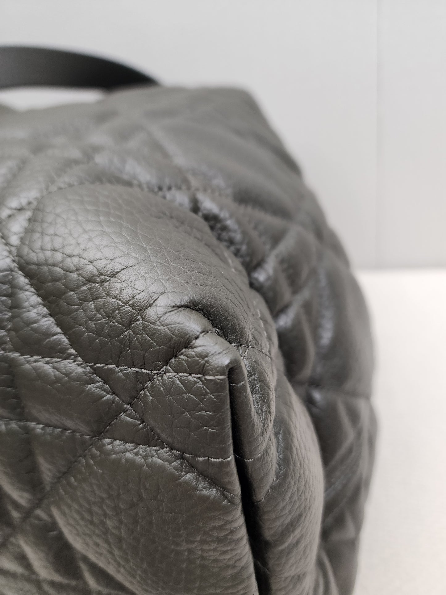 Dior Khaki Large Calfskin Macrocannage Toujours Bag (GHW)