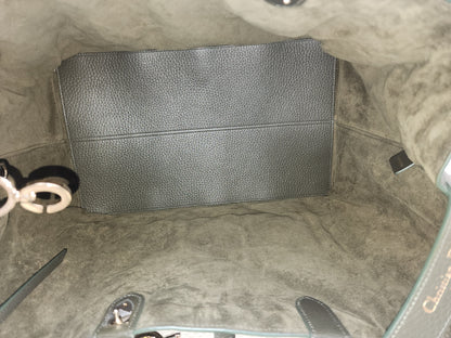 Dior Khaki Large Calfskin Macrocannage Toujours Bag (GHW)