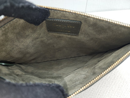 Dior Khaki Large Calfskin Macrocannage Toujours Bag (GHW)