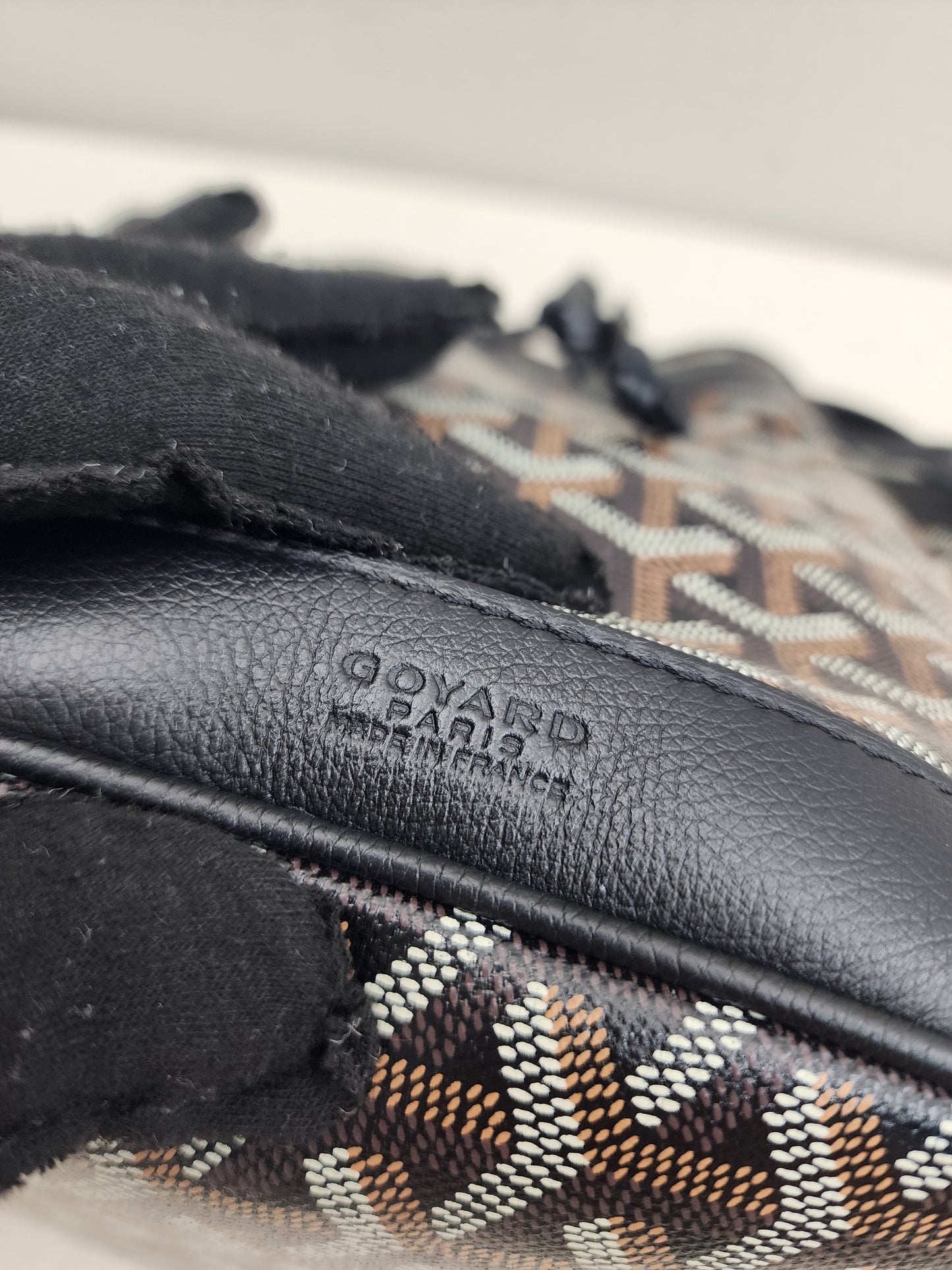 Goyard Black Goyardine Petit Flot Bucket Bag