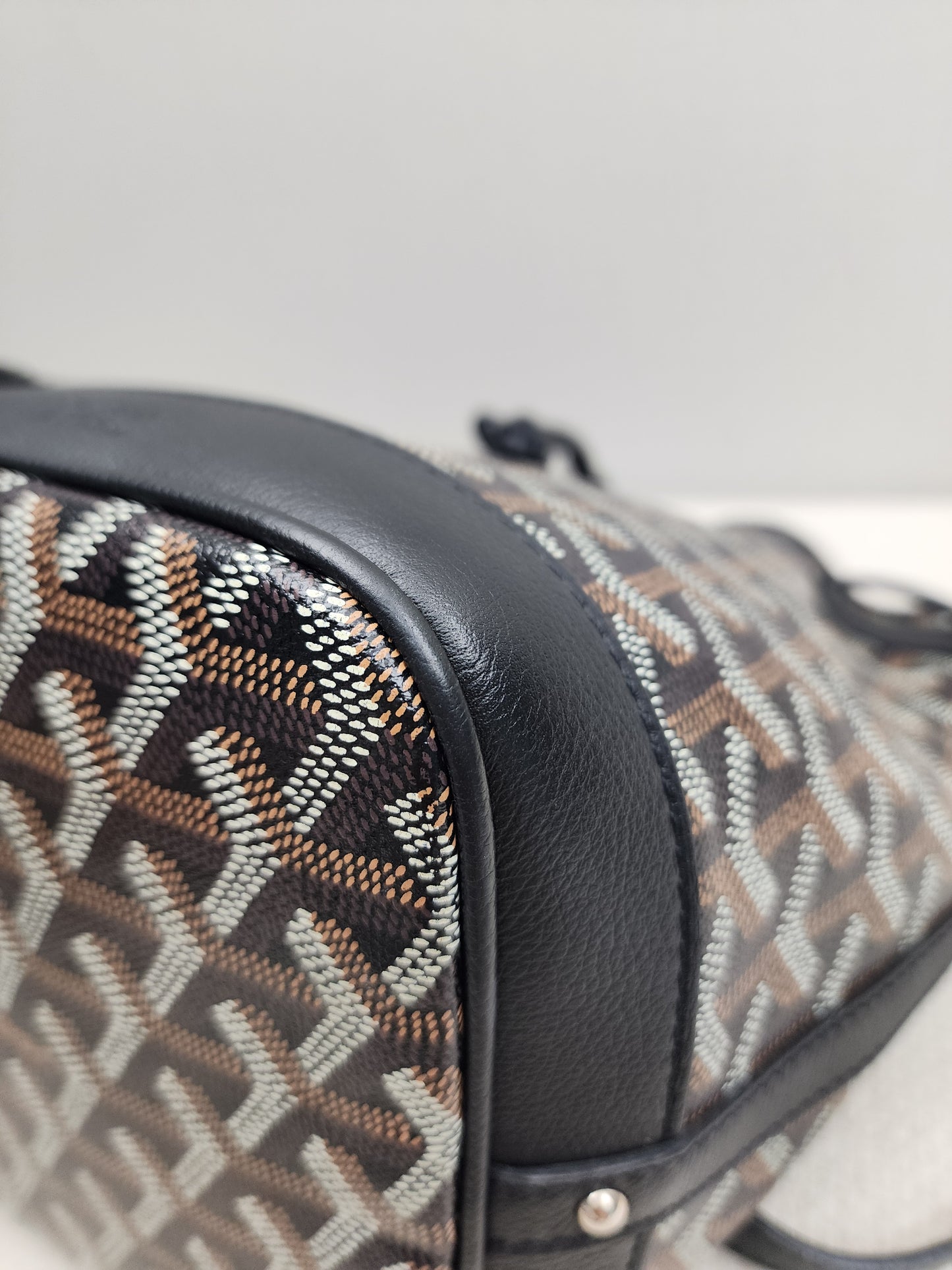 Goyard Black Goyardine Petit Flot Bucket Bag