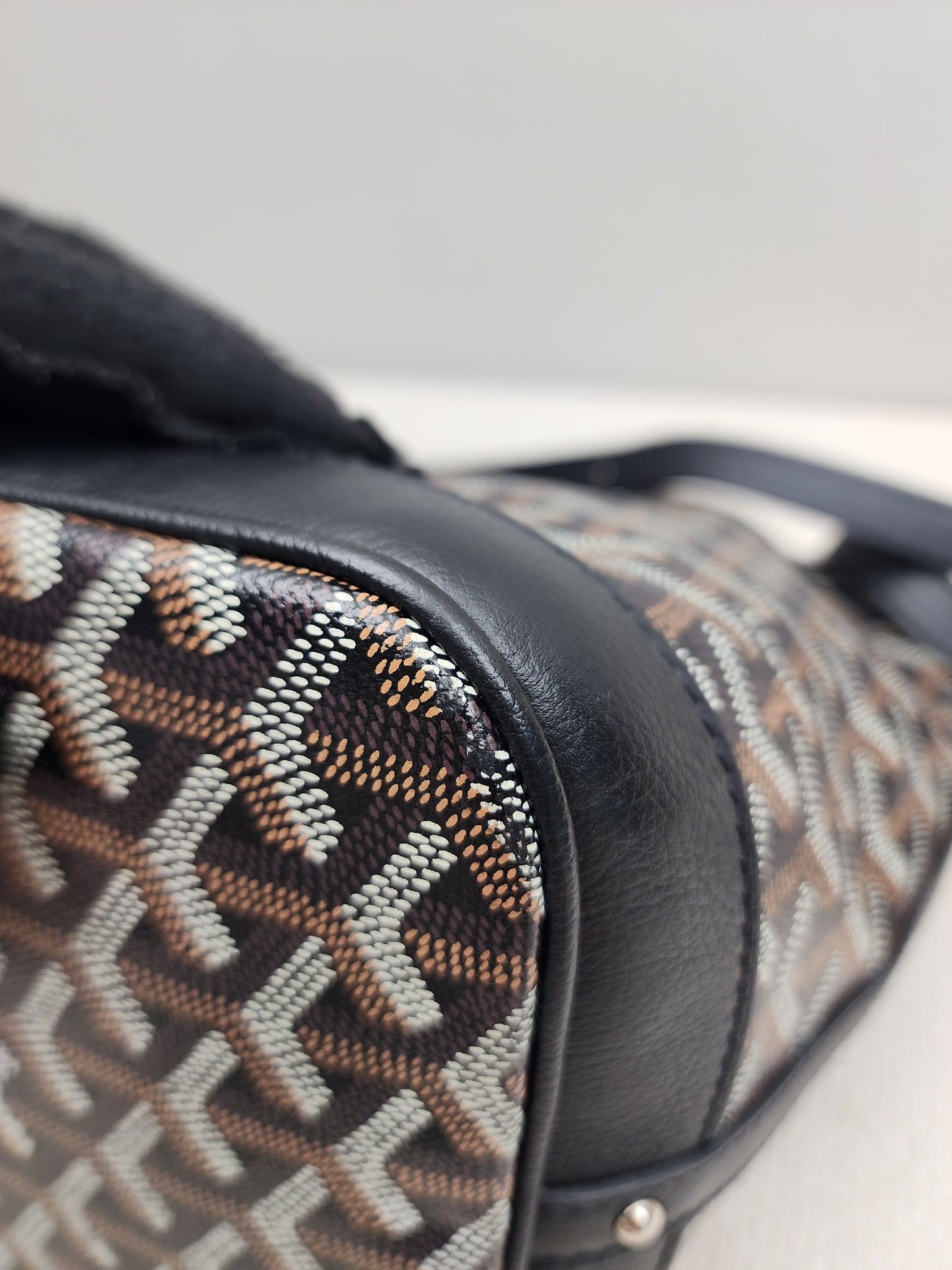 Goyard Black Goyardine Petit Flot Bucket Bag