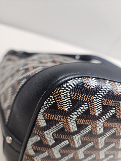 Goyard Black Goyardine Petit Flot Bucket Bag