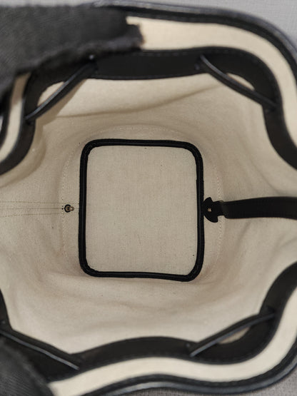 Goyard Black Goyardine Petit Flot Bucket Bag