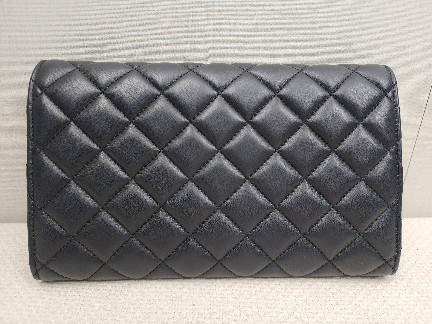 Versace Black Lambskin Quilted Medusa WOC (GHW)