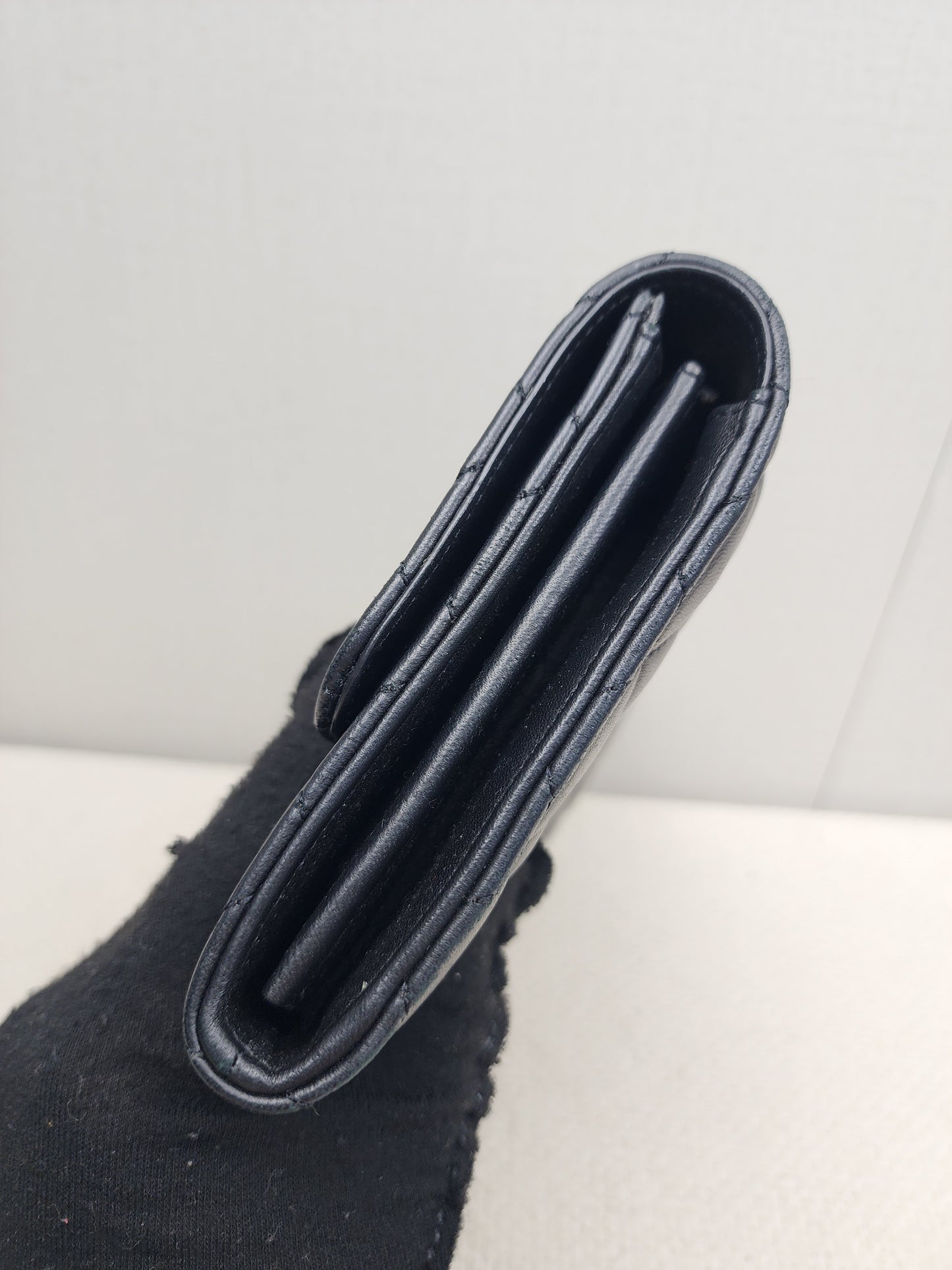 Versace Black Lambskin Quilted Medusa WOC (GHW)