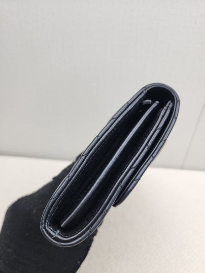 Versace Black Lambskin Quilted Medusa WOC (GHW)