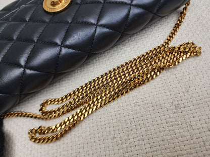Versace Black Lambskin Quilted Medusa WOC (GHW)