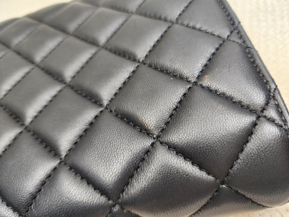 Versace Black Lambskin Quilted Medusa WOC (GHW)