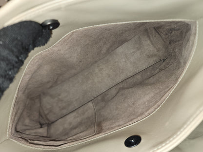 BV Light Grey Intrecciato Roma Bag