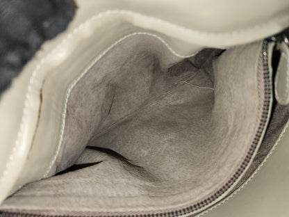 BV Light Grey Intrecciato Roma Bag
