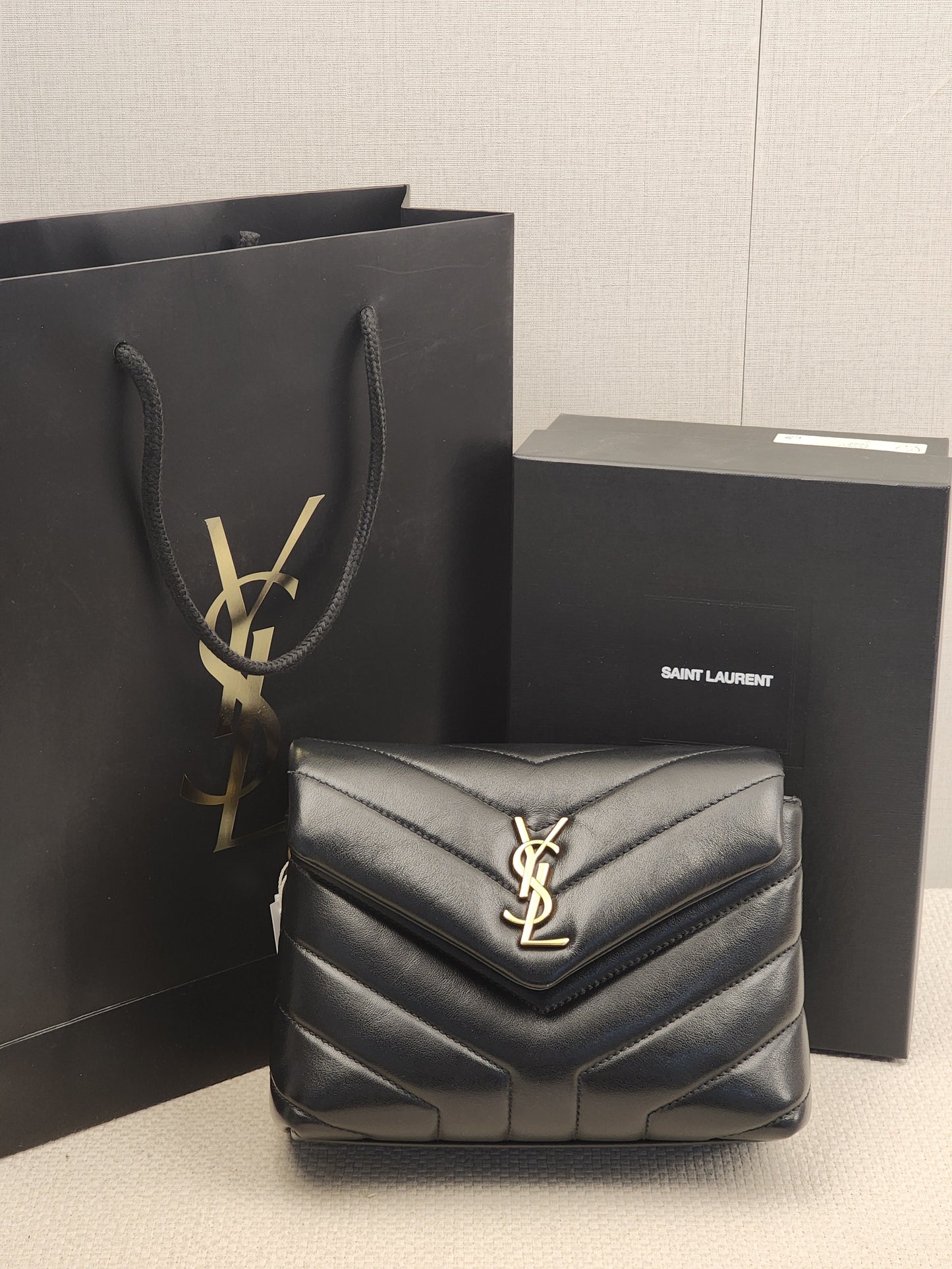 YSL Black Calfskin Toy Lou Lou (GHW)