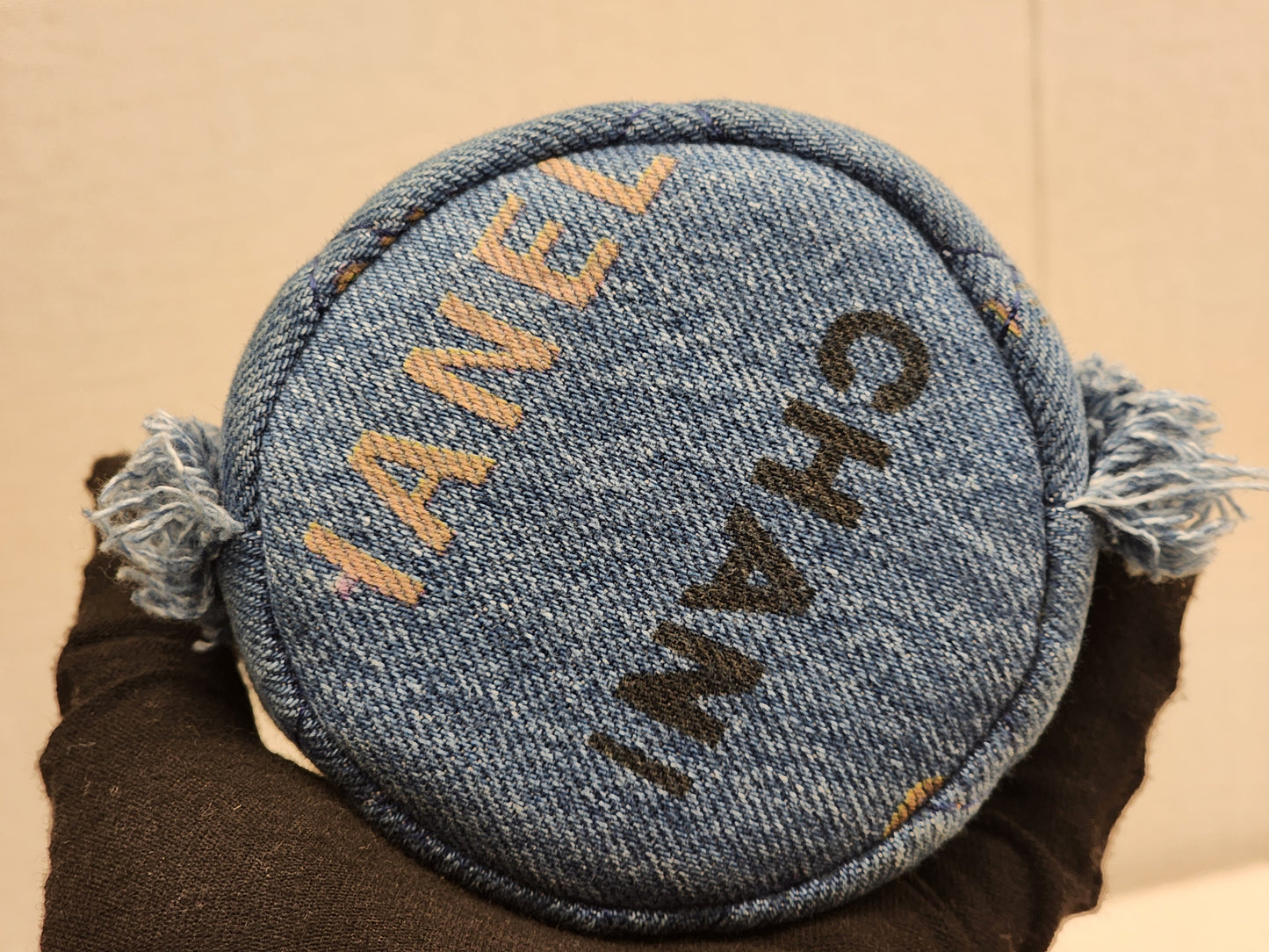 Chanel Denim Quilted Mood Mini Bucket Bag (LGHW)
