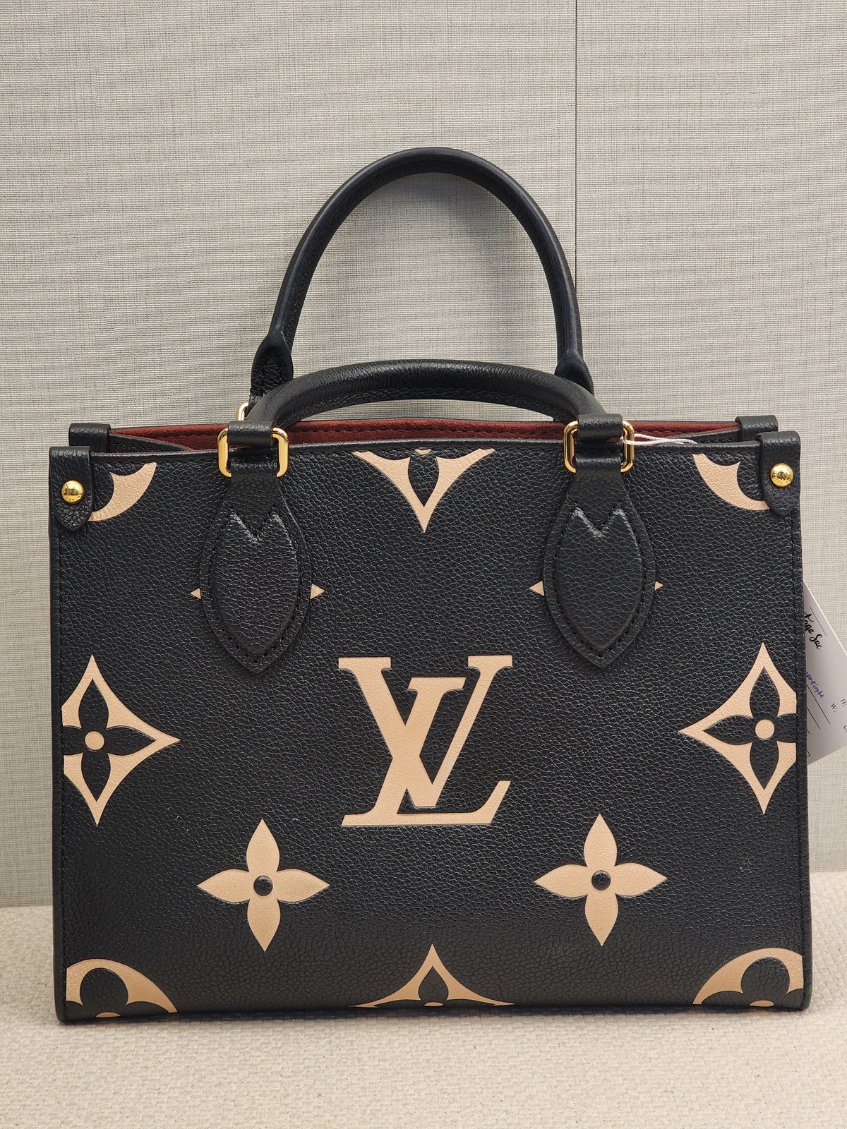 LV Black Monogram Empreinte On The Go PM
