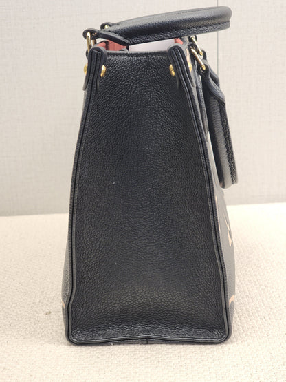 LV Black Monogram Empreinte On The Go PM