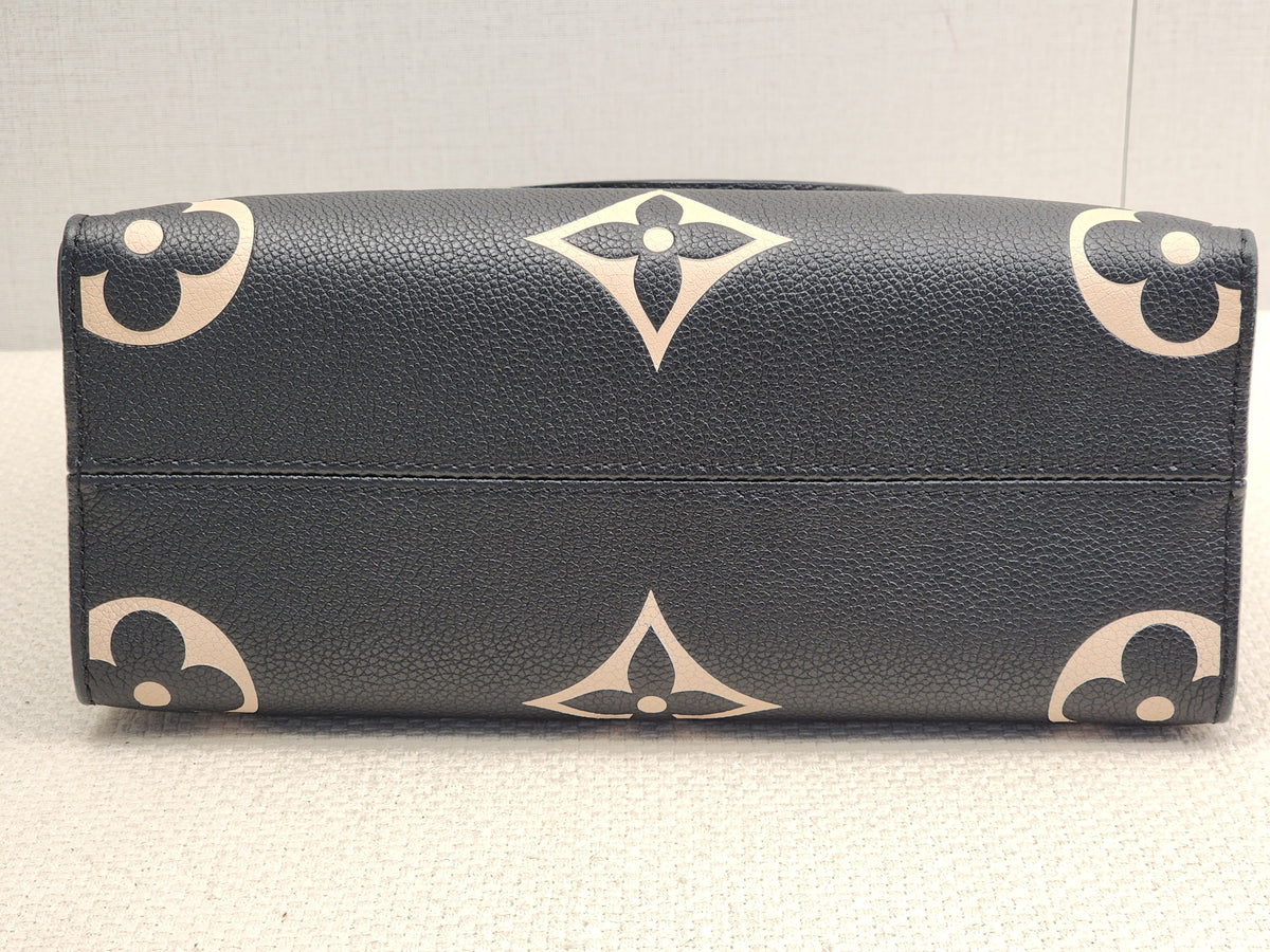 LV Black Monogram Empreinte On The Go PM