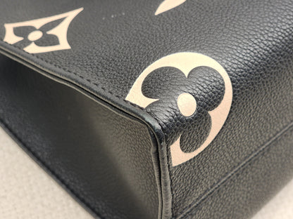 LV Black Monogram Empreinte On The Go PM