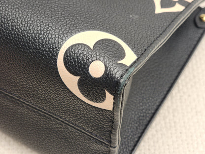 LV Black Monogram Empreinte On The Go PM