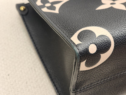 LV Black Monogram Empreinte On The Go PM