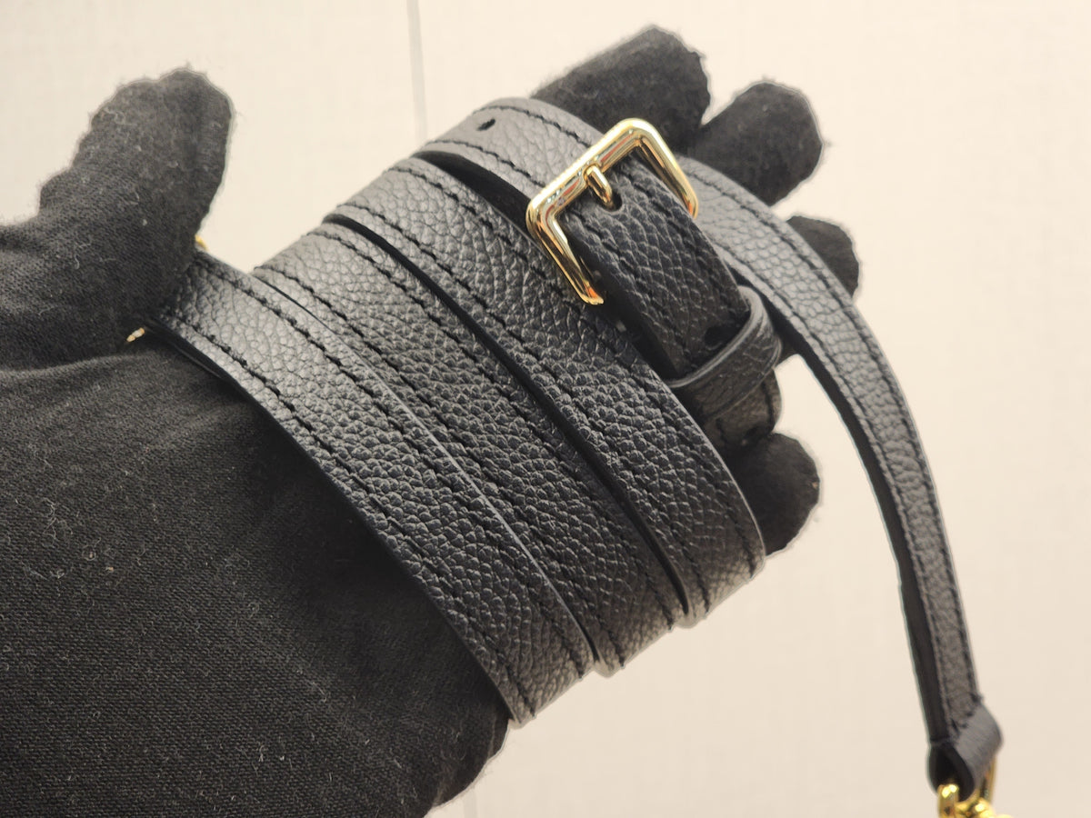LV Black Monogram Empreinte On The Go PM