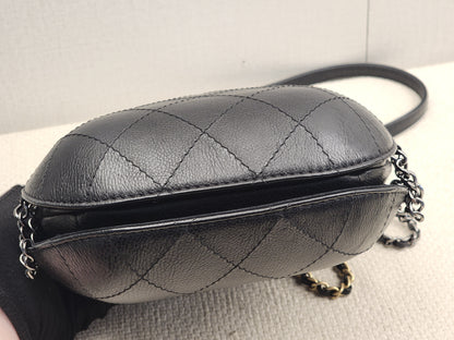 Chanel Black Calfskin Small Gabrielle Bucket Bag