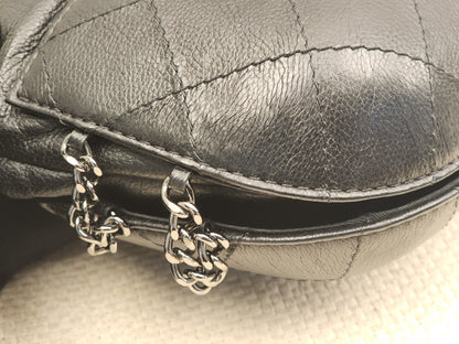 Chanel Black Calfskin Small Gabrielle Bucket Bag