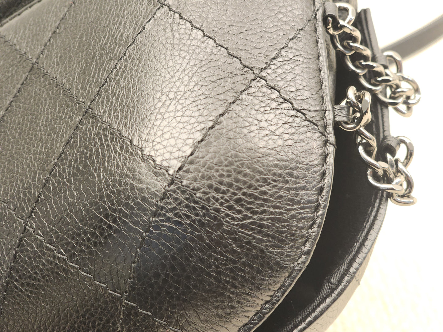 Chanel Black Calfskin Small Gabrielle Bucket Bag