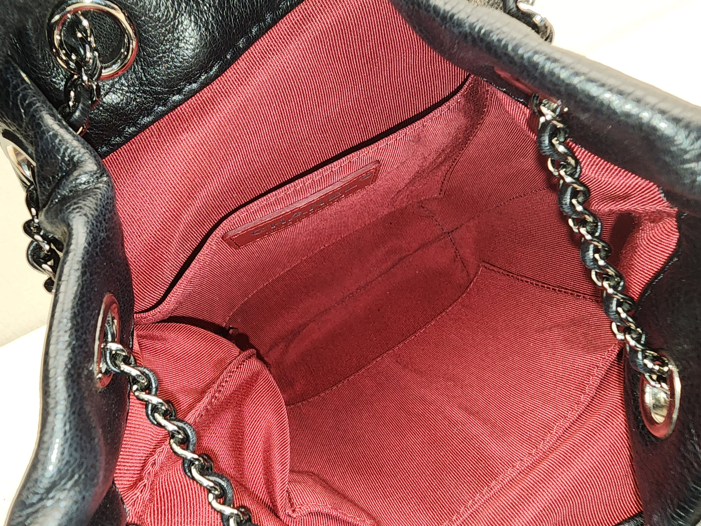 Chanel Black Calfskin Small Gabrielle Bucket Bag
