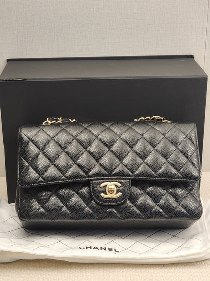 Chanel Black Caviar Medium CF (GHW)