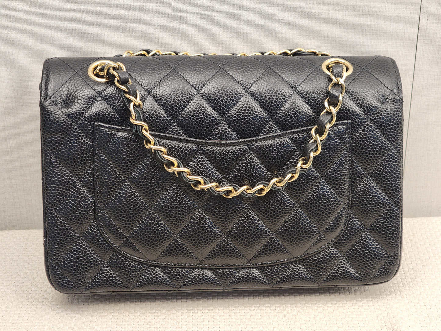 Chanel Black Caviar Small CF (GHW)