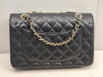 Chanel Black Caviar Small CF (GHW)