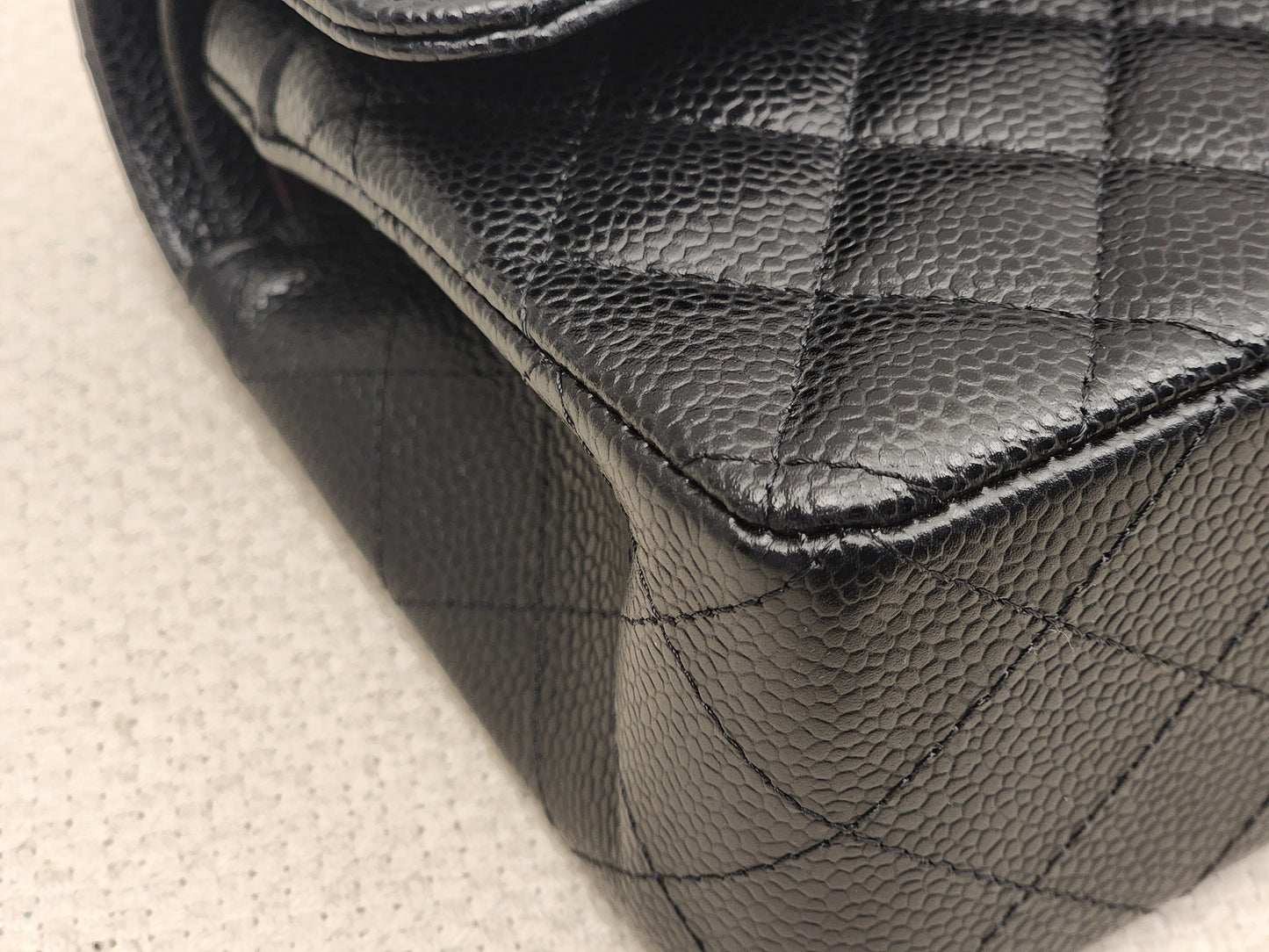 Chanel Black Caviar Small CF (GHW)
