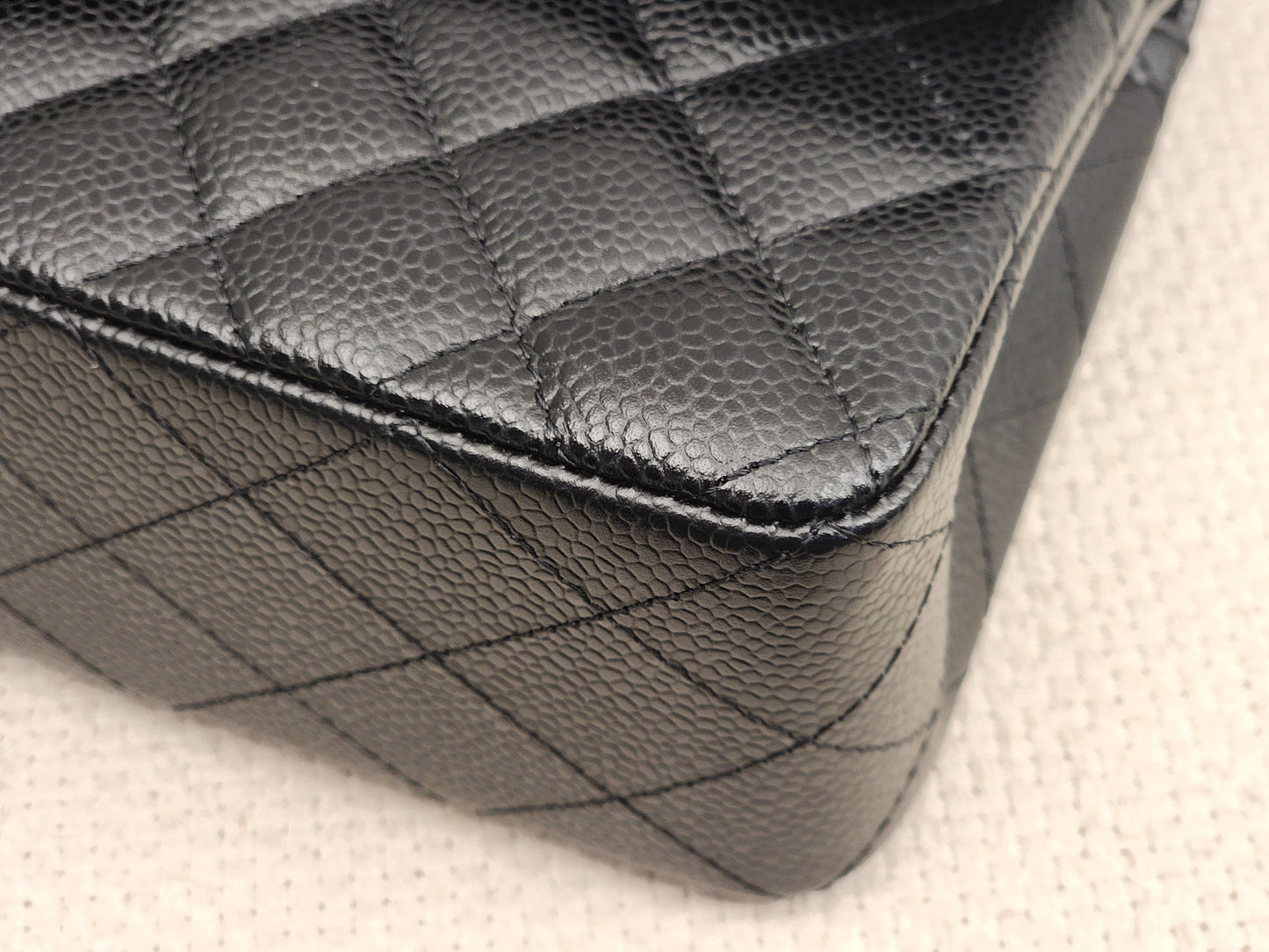 Chanel Black Caviar Small CF (GHW)