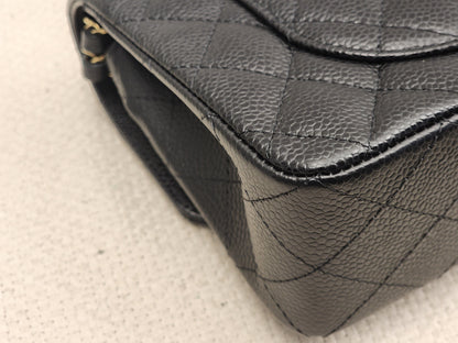 Chanel Black Caviar Small CF (GHW)