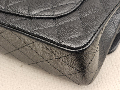 Chanel Black Caviar Small CF (GHW)