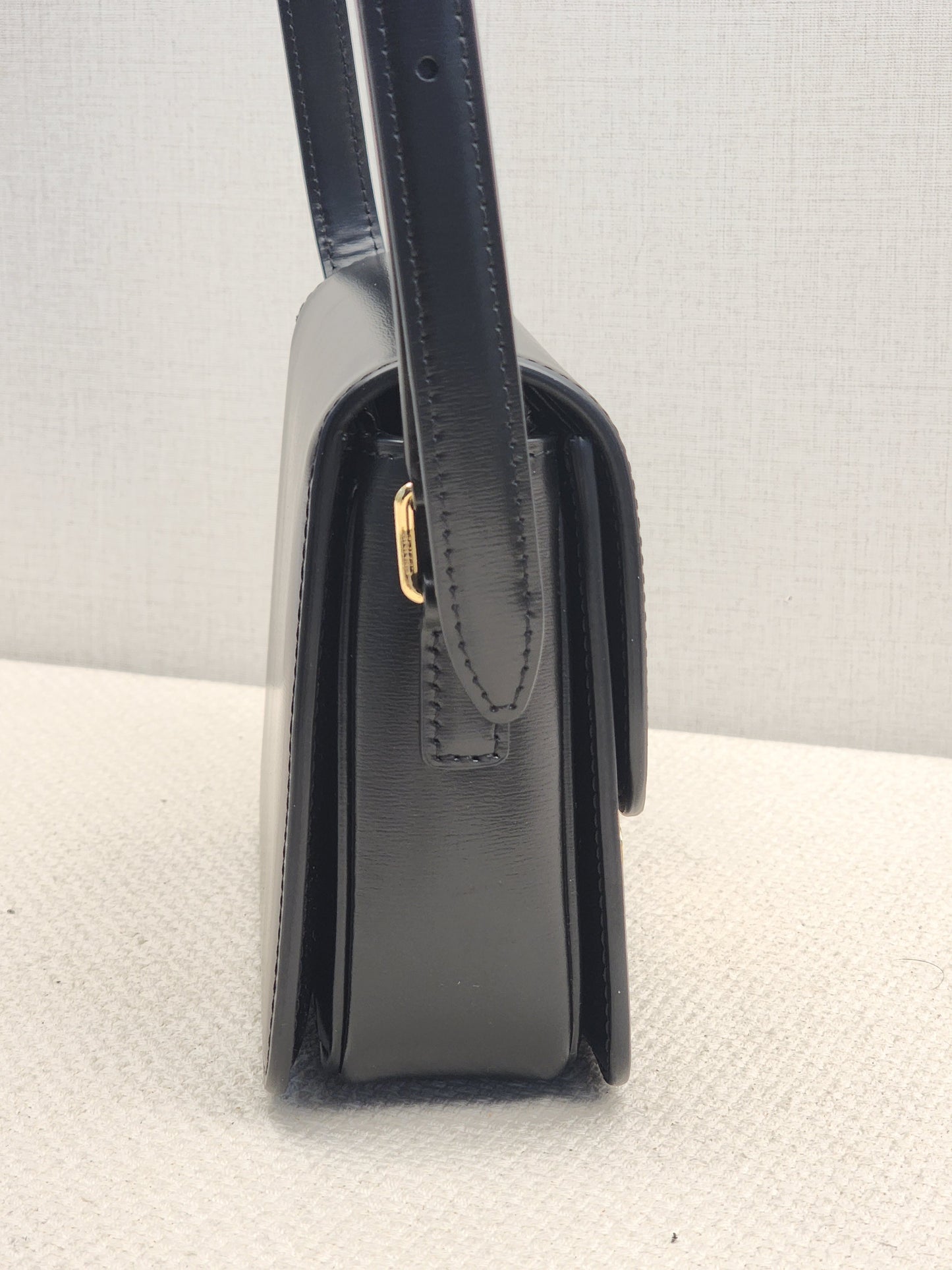 Celine Black Calfskin Teen Triomphe (GHW)