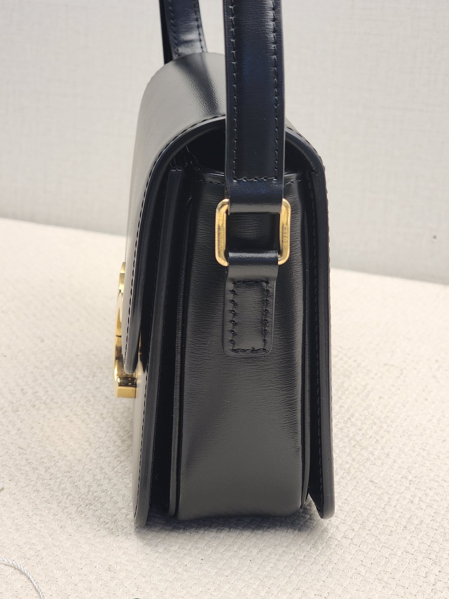 Celine Black Calfskin Teen Triomphe (GHW)