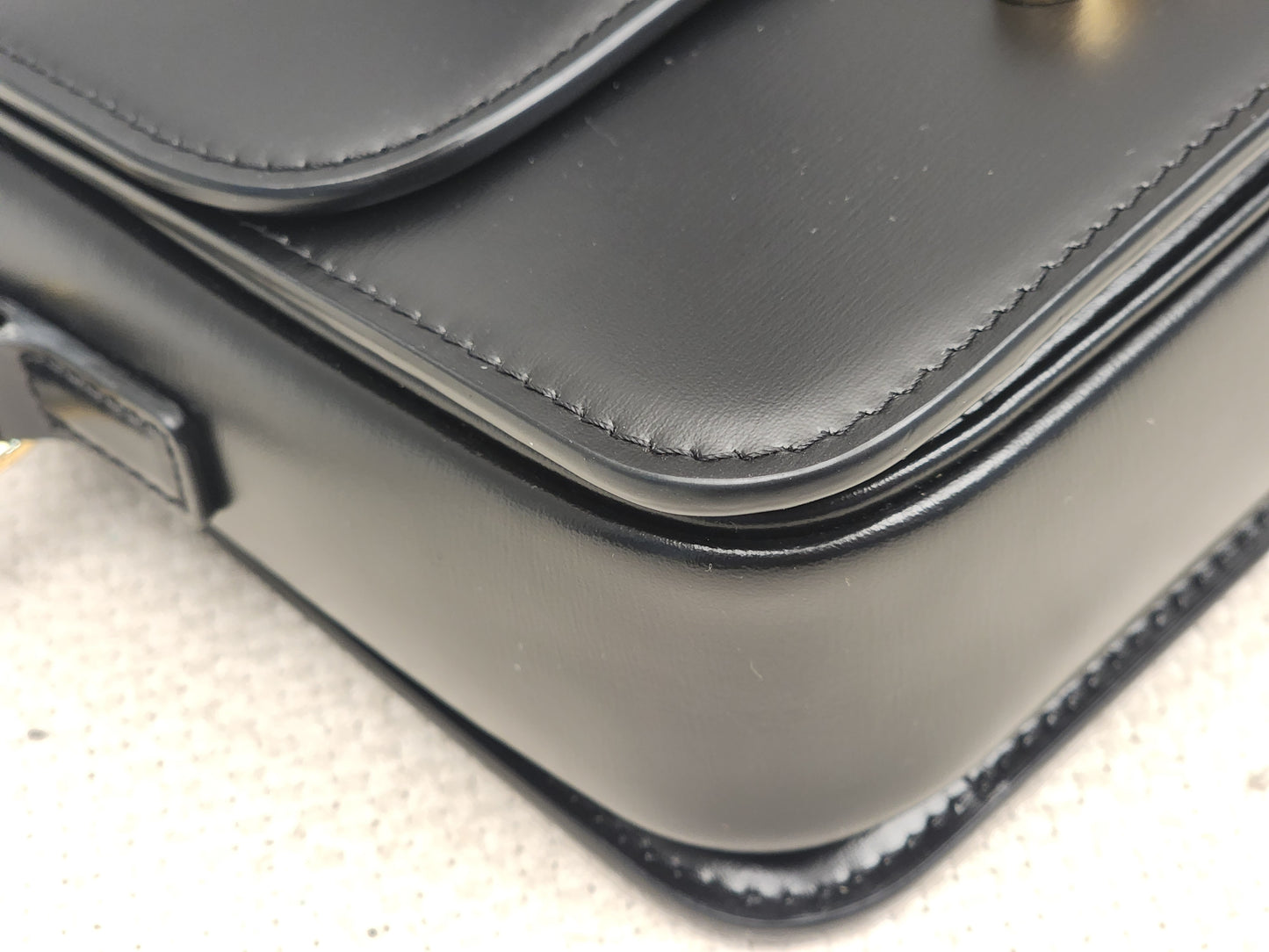 Celine Black Calfskin Teen Triomphe (GHW)