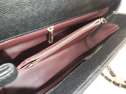 Chanel Black Caviar Medium Coco Handle (LGHW)
